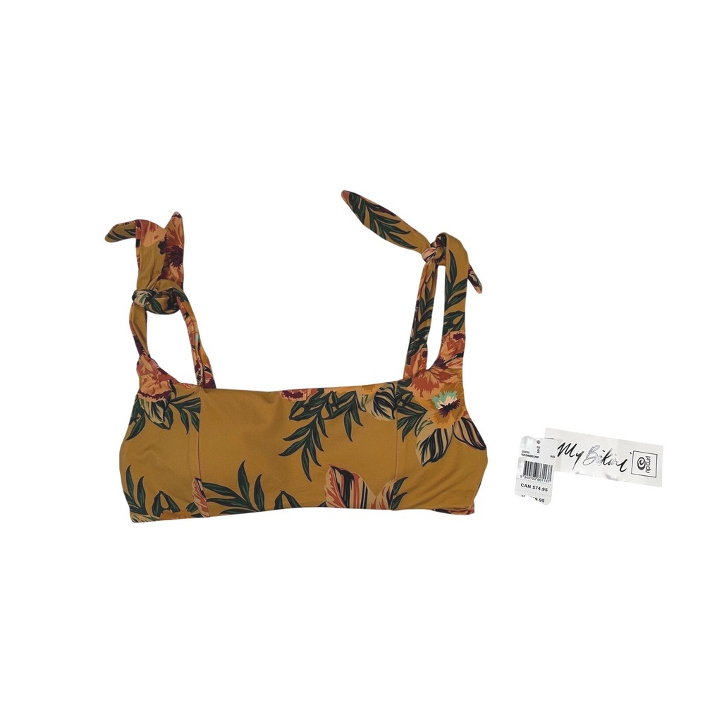 RipCurl Sun Chaser Collection Floral Bikini Top NWT size Small